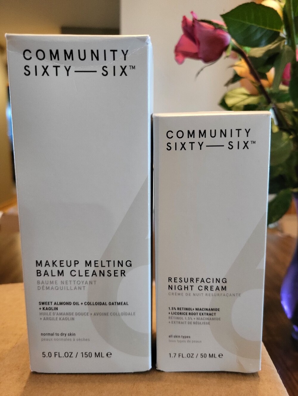 Community Sixty-Six Makeup Melting  Balm Cleanser & Night Resurfacing Cream
